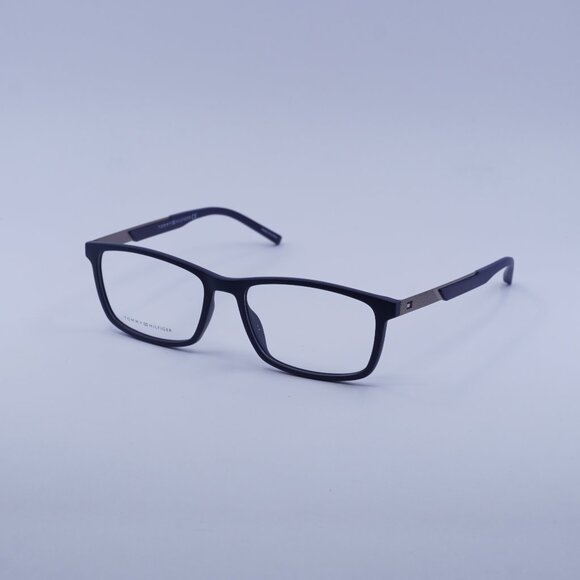 Tommy Hilfiger TH 1694 0PJP 00 Eyeglasses Blue/Ruthenium 55mm Rectangle Frame - Picture 1 of 11